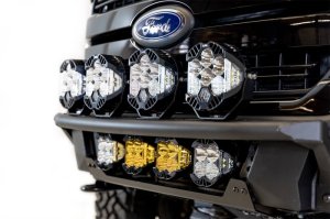 Ford F-150 Raptor Front Bumper - Addictive Desert Designs - ADD PRO Bolt-On Light Hoop - Hammer Black - `18-`20